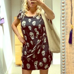 Designer Silk Skull dress